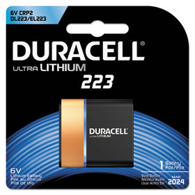 DURACELL PRODUCTS COMPANY DURDL223ABPK Ultra High Power Lithium Battery, 223, 6v, 1/ea
