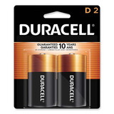 Duracell DURMN1300B2Z Coppertop Alkaline Batteries With Duralock Power Preserve Technology, D, 2/pk