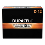 DURACELL PRODUCTS COMPANY DURMN1300 Coppertop Alkaline Batteries With Duralock Power Preserve Technology, D, 12/box