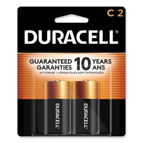 Duracell DURMN1400B2Z Coppertop Alkaline Batteries With Duralock Power Preserve Technology, C, 2/pk