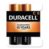 Duracell DURMN14RT8Z Coppertop Alkaline Batteries With Duralock Power Preserve Technology, C, 8/pk