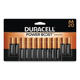 Duracell DURMN1500B20Z Power Boost CopperTop Alkaline AA Batteries, 20/Pack