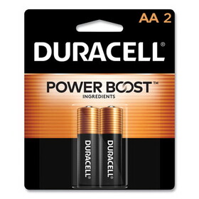 Duracell DURMN1500B2Z CopperTop Alkaline AA Batteries, 2/Pack
