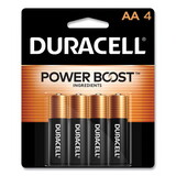 Duracell DURMN1500B4Z Coppertop Alkaline Batteries With Duralock Power Preserve Technology, Aa, 4/pk