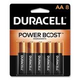 Duracell DURMN1500B8Z Coppertop Alkaline Batteries With Duralock Power Preserve Technology, Aa, 8/pk