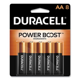 Duracell DURMN1500B8Z Coppertop Alkaline Batteries With Duralock Power Preserve Technology, Aa, 8/pk