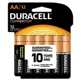 Duracell DURMN15RT12Z Coppertop Alkaline Batteries With Duralock Power Preserve Technology, Aa, 12/pk