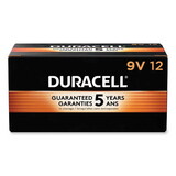 Duracell DURMN1604BKD Coppertop Alkaline Batteries With Duralock Power Preserve Technology, 9v, 12/box