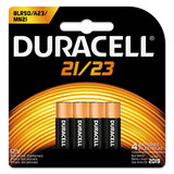 Duracell DURMN21B4PK Specialty Alkaline Batteries, 21/23, 12 V, 4/Pack