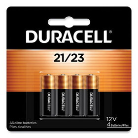 Duracell DURMN21B4PK Specialty Alkaline Batteries, 21/23, 12 V, 4/Pack