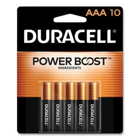 Duracell DURMN2400B10Z Power Boost CopperTop Alkaline AAA Batteries, 10/Pack