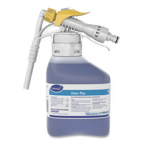 Diversey 101102925 Virex Plus One-Step Disinfectant Cleaner and Deodorant, 1.5 L Closed-Loop Plastic Bottle, 2/Carton