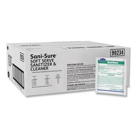 Diversey 90234 Sani Sure Soft Serve Sanitizer & Cleaner, Powder, 1 oz. Packet