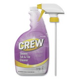 Diversey DVOCBD540281 Crew Shower, Tub and Tile Cleaner, Liquid, 32 oz, 4/Carton