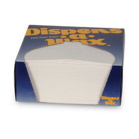 Dixie DXE434 Dispens-A-Wax Waxed Deli Patty Paper, 4.75 x 5, White, 1,000/Box, 24 Boxes/Carton