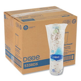 DIXIE FOOD SERVICE DXE5338DX Hot Cups, Paper, 8oz, Coffee Dreams Design, 500/carton