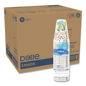 DIXIE FOOD SERVICE DXE5356DX Hot Cups, Paper, 16oz, Coffee Dreams Design, 500/carton