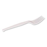 DIXIE FOOD SERVICE DXEFM207 Plastic Cutlery, Heavy Mediumweight Fork, 100-Pieces/box