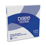 Dixie DXEGRC1212 All-Purpose Food Wrap, Dry Wax Paper, 12 x 12, White, 1,000/Carton