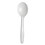 DIXIE FOOD SERVICE DXEPSM21 Plastic Cutlery, Mediumweight Soup Spoons, White, 1000/carton, Price/CT