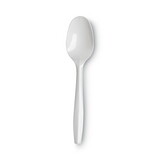 DIXIE FOOD SERVICE DXEPTM21 Plastic Cutlery, Mediumweight Teaspoons, White, 1000/carton