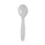 DIXIE FOOD SERVICE DXESH207 Plastic Cutlery, Heavyweight Soup Spoons, White, 100/box, Price/BX