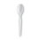 DIXIE FOOD SERVICE DXETH207 Plastic Cutlery, Heavyweight Teaspoons, White, 100/Box, Price/BX