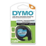 Dymo DYM16952 LetraTag Plastic Label Tape Cassette, 0.5