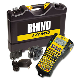 Dymo DYM1756589 Rhino 5200 Industrial Label Maker Kit, 5 Lines, 4 9/10w X 9 1/5d X 2 1/2h