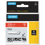 Dymo 1805416 Rhino Permanent Vinyl Industrial Label Tape, 1/2
