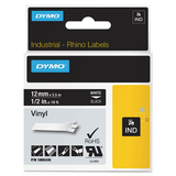 Dymo 1805435 Rhino Permanent Vinyl Industrial Label Tape, 1/2
