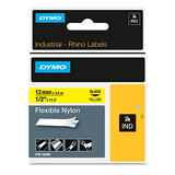 Dymo DYM18490 Rhino Flexible Nylon Industrial Label Tape, 1/2