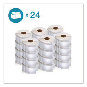 DYMO DYM2050830 LW Multipurpose Labels, 1" x 2.13", White, 500/Roll, 24 Rolls/Pack