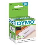 Dymo DYM30251 Labelwriter Address Labels, 1 1/8 X 3 1/2, White, 130 Labels/roll, 2 Rolls/pack