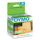Dymo DYM30254 Labelwriter Address Labels, 1 1/8 X 3 1/2, Clear, 130 Labels/roll