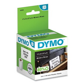 DYMO DYM30326 Labelwriter Vhs Top Labels, 1 4/5 X 3 1/10, White, 150 Labels/roll