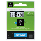 Dymo DYM45013 D1 High-Performance Polyester Removable Label Tape, 1/2