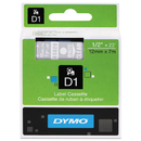 DYMO DYM45020 D1 High-Performance Polyester Removable Label Tape, 1/2