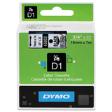 Dymo DYM45800 D1 High-Performance Polyester Removable Label Tape, 3/4