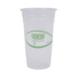 Eco-Products ECOEPCC24GS GreenStripe Renewable and Compostable PLA Cold Cups, 24 oz, 50/Pack, 20 Packs/Carton
