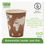 Eco-Products ECOEPECOLID8 EcoLid Renewable/Compostable Hot Cup Lids, PLA, Fits 8 oz Hot Cups, 50/Packs, 16 Packs/Carton, Price/CT