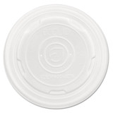 Eco-Products ECOEPECOLIDSPL World Art PLA-Laminated Soup Container Lids for 12 oz, 16 oz, 32 oz, White, 50/Pack, 10 Packs/Carton