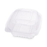 Eco-Products EP-LC6 Renewable and Compostable Clear Clamshells, 6 x 6 x 3, 80/Pack, 3 Packs/Carton