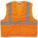 ergodyne EGO20967 GloWear 8205HL Type R Class 2 Super Econo Mesh Vest, 2X-Large to 3X-Large, Orange