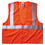 ergodyne EGO21045 GloWear 8210Z Class 2 Economy Vest, Polyester Mesh, Zipper Closure, Large to X-Large, Orange, Price/EA