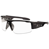 ergodyne 52000 Skullerz Dagr Safety Glasses, Black Frame/Clear Lens, Nylon/Polycarb