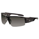 ergodyne 52030 Skullerz Dagr Safety Glasses, Black Frame/Smoke Lens, Nylon/Polycarb