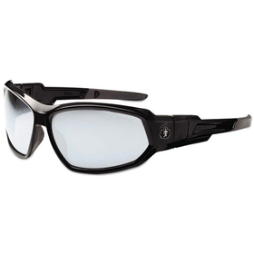 ergodyne EGO56080 Skullerz Loki Safety Glasses/Goggles, Black Frame/In/Outdoor Lens, Nylon/Polycarb
