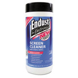 Endust END11506 Antistatic Cleaning Wipes, Premoistened, 70/canister