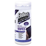 Endust END12596 Tablet And Laptop Cleaning Wipes, Unscented, 70/tub